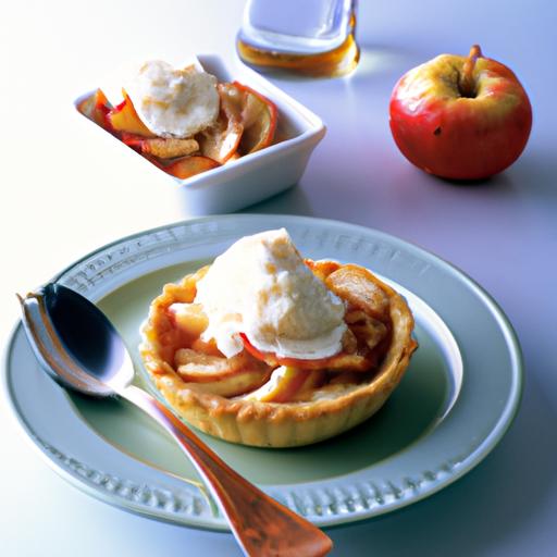 Apple Tartlet with Cinnamon Whipped Cream