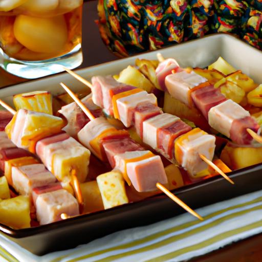 Pirate's Bounty Ham and Pineapple Skewers