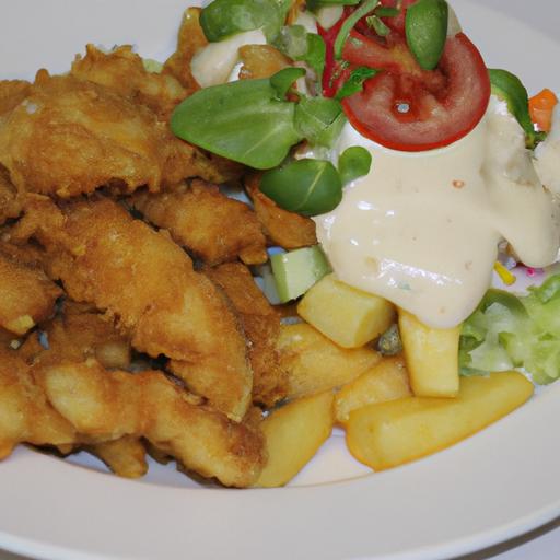 Crispy Chicken and Potato Salad