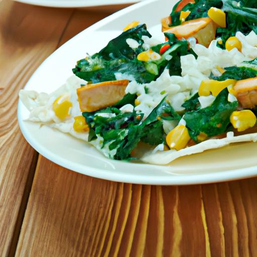 Spinach Tofu Rice Tacos