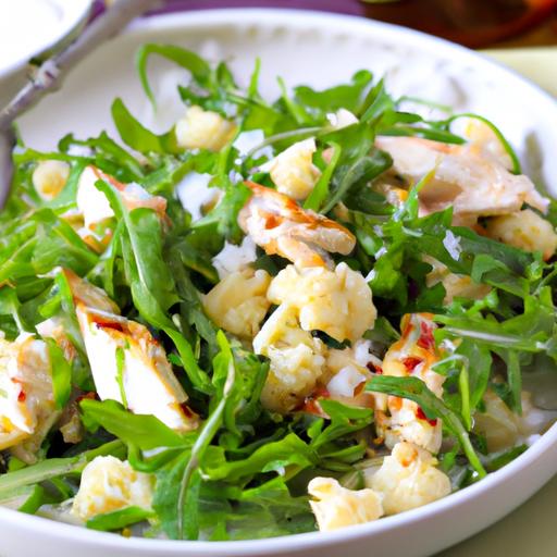 Arugula Cauliflower Chicken Salad