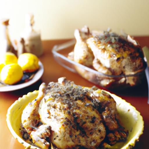 Lemon Garlic Roasted Chicken