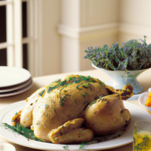 Roasted Chicken with Herb Butter