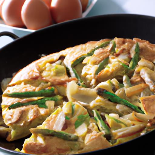 Spanish Tortilla with Asparagus and Fish