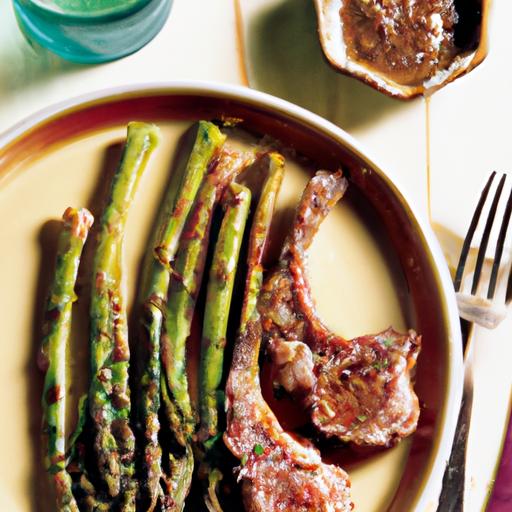 Grilled Lamb with Asparagus