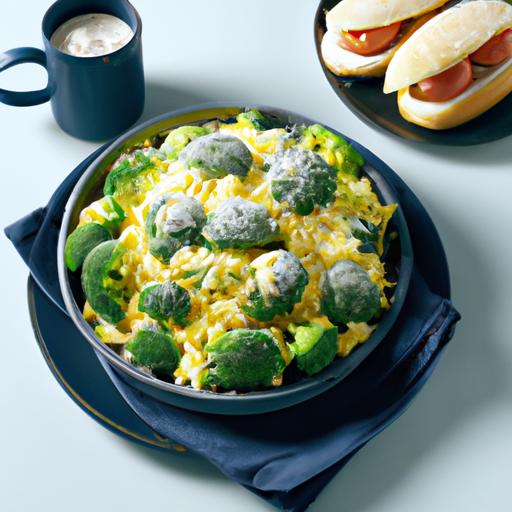 Cheesy Broccoli and Hot Dog Skillet