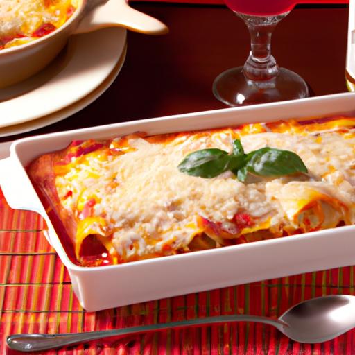 Tomato Basil Chicken Lasagna