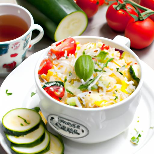 Cheesy Zucchini and Tomato Rice