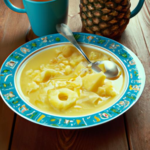 Captain's Pineapple Soup with Mac and Cheese