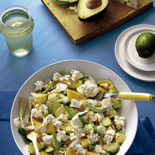 Pineapple Avocado Salad with Cheese