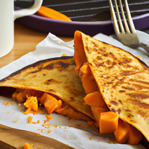 Cheesy Sweet Potato Quesadilla