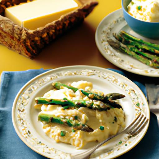 Creamy Mashed Potatoes with Chicken and Asparagus