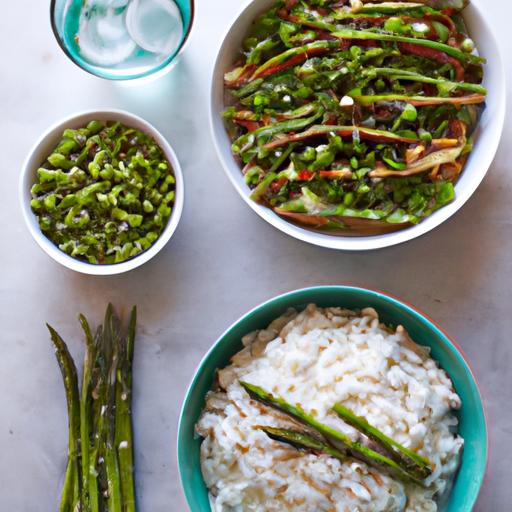 Chickpea Asparagus Rice Bowl