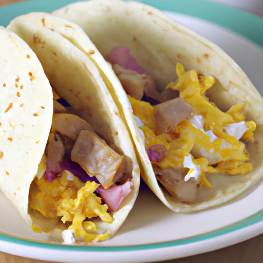 Ham and Egg Breakfast Tacos