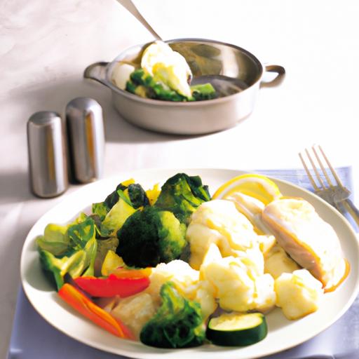 Steamed Cod with Mixed Vegetables