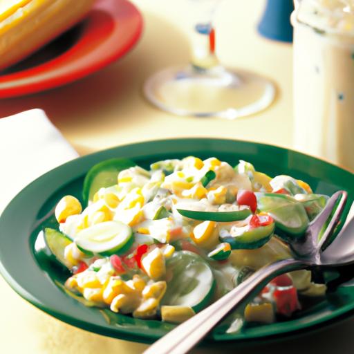 Creamy Cucumber Corn Salad