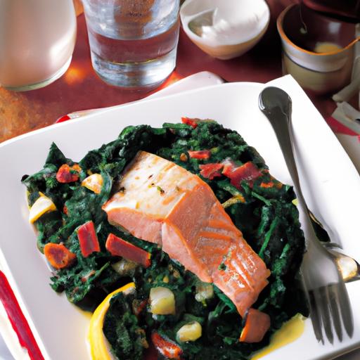 Pan-Seared Salmon with Sautéed Rainbow Chard