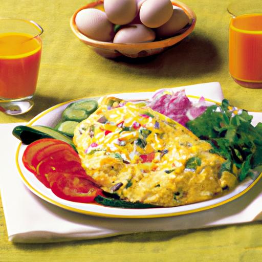 Cheesy Vegetable Omelette