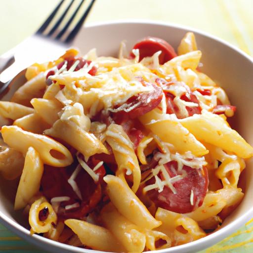 Cheesy Salami Pasta