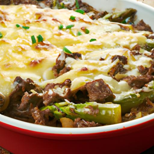 Cheesy Beef and Asparagus Skillet