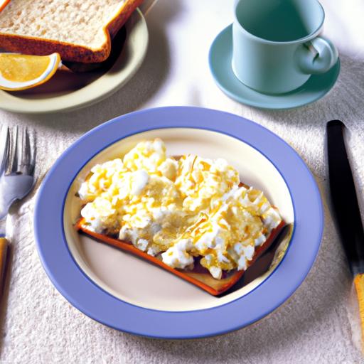 Scrambled Egg Breakfast Toast