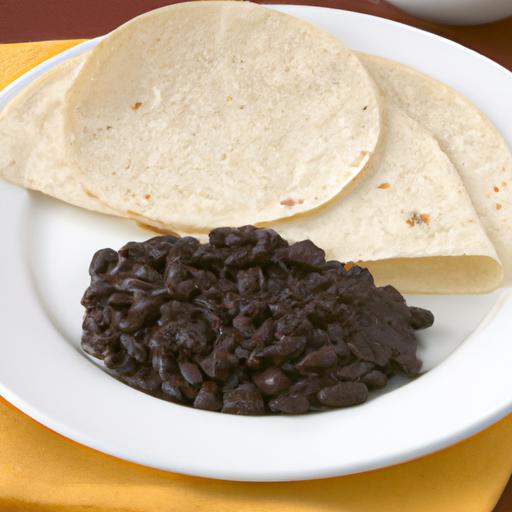 Black Bean and Salsa Tortilla