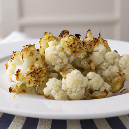 Roasted Cauliflower with Goat Cheese Crumble