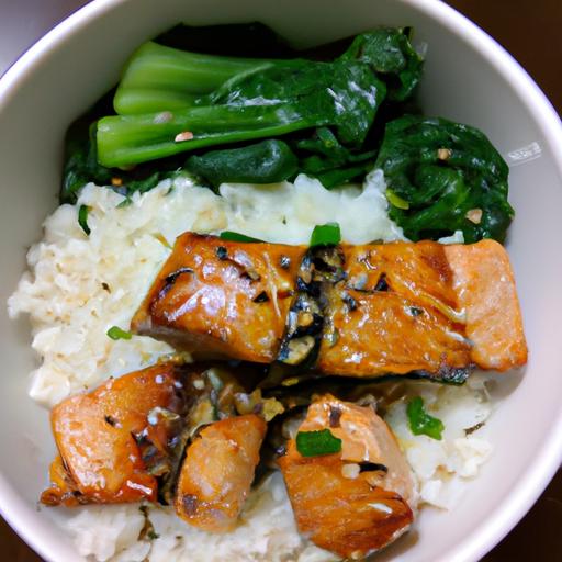 Garlic Soy Salmon Bowl