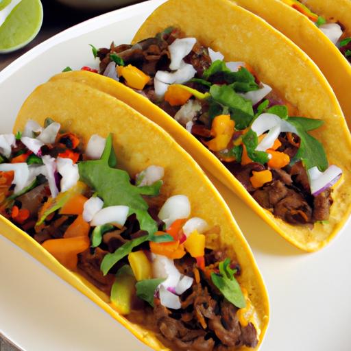 Spicy Beef and Mango Tacos