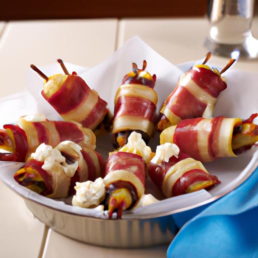 Blue Cheese Stuffed Bacon-Wrapped Banana Bites