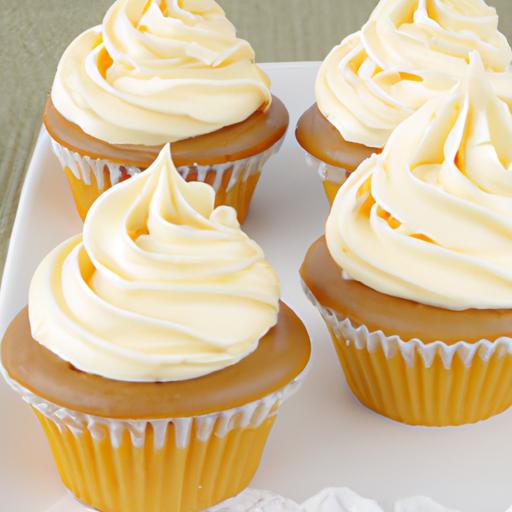 Butterscotch Cupcakes with Whipped Cream