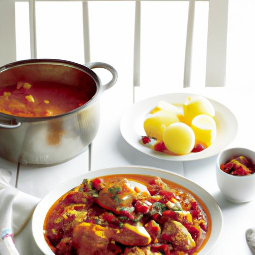 One-Pot Chicken and Potato with Tomato Sauce