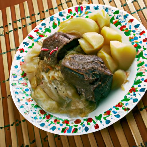 Slow-cooked Beef Brisket with Cabbage and Potatoes