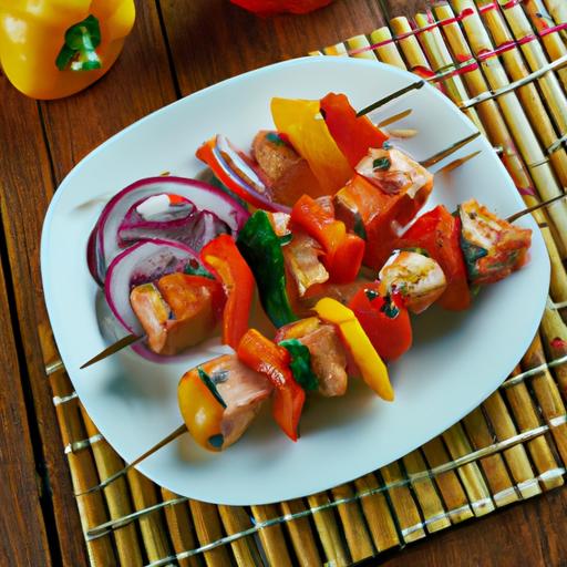 Grilled Salmon Kebabs