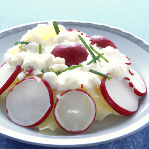 Double Cheese and Radish Salad