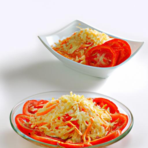 Double Salad with Cheese and Tomato