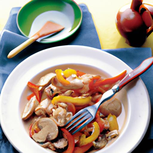 Sautéed Chicken with Mushroom and Pepper