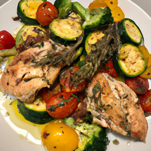 Herbed Chicken with Roasted Vegetables