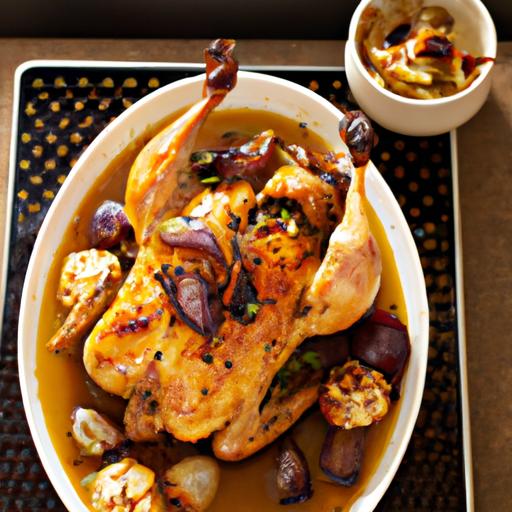 Royal Roasted Garlic Chicken with Caramelized Onions