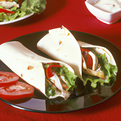 Grilled Chicken and Tomato Wrap