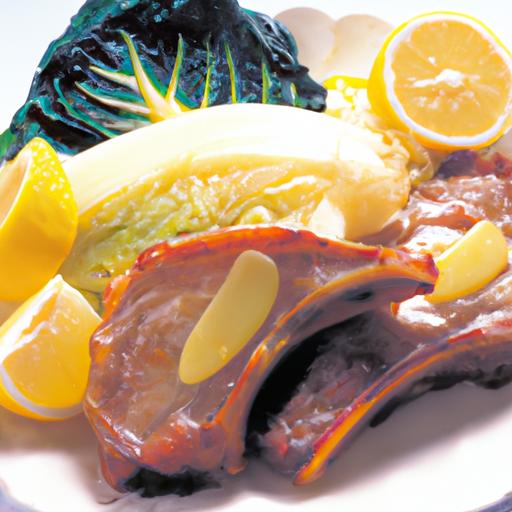 Tangy Lemon and Cabbage Ribs