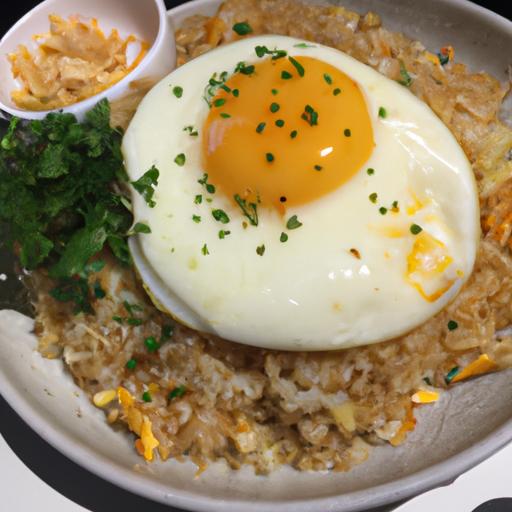 Garlic Fried Rice with Sunny Side Up Eggs