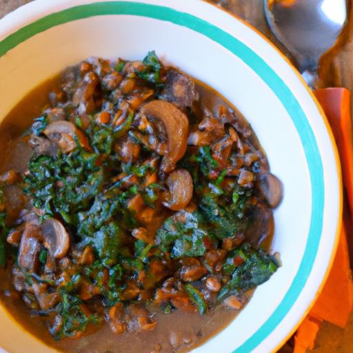 Hearty Mushroom and Lentil Stew