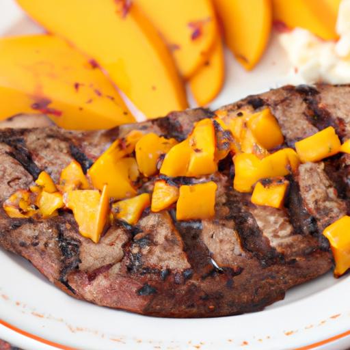 Mango Steak with Melted Cheese