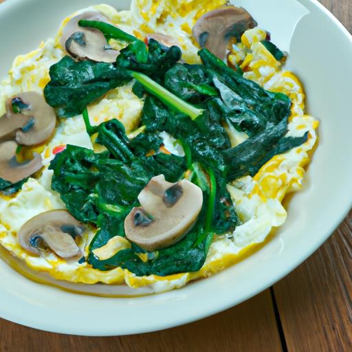 Regal Spinach and Mushroom Scrambled Eggs