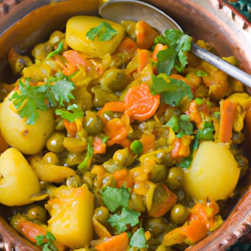 Indian-style Peas and Potato Curry