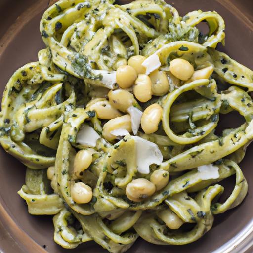 Pesto Fava Bean Pasta