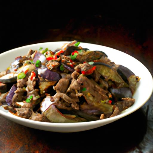 Lamb and Aubergine Stir Fry