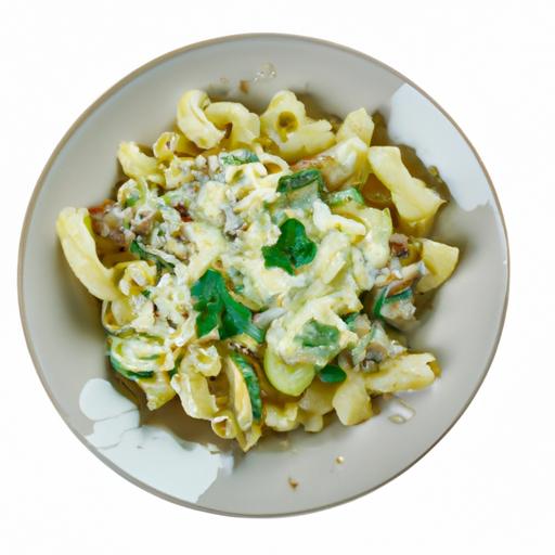 Cheesy Courgette Pasta with Ground Beef