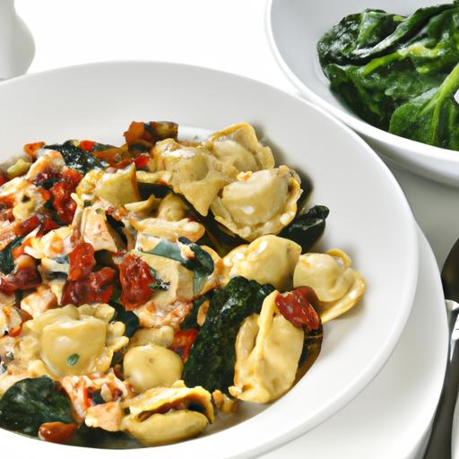 Chicken Tortellini with Sundried Tomatoes and Spinach